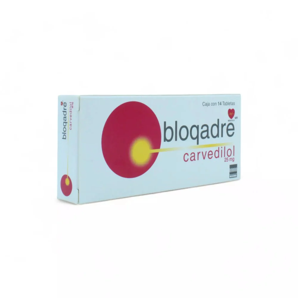 BloqAdre Carvedilol de 25mg Caja C/14 - Image 3