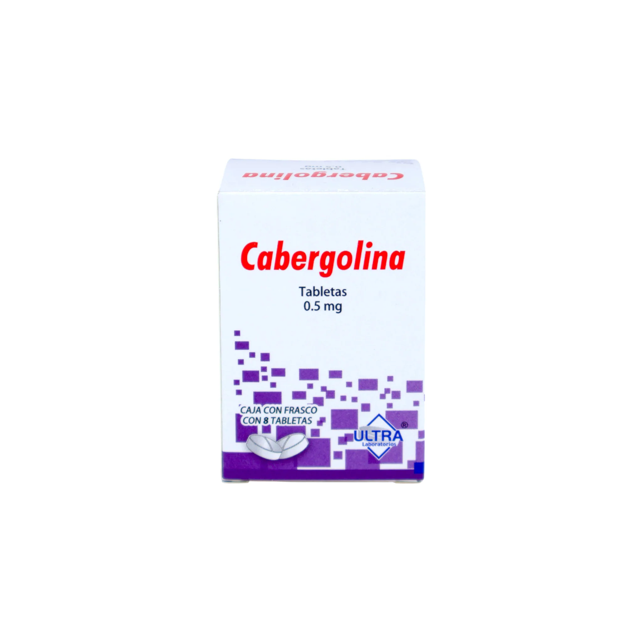 Cabergolina 0.5 mg, 8 tabletas - Image 4