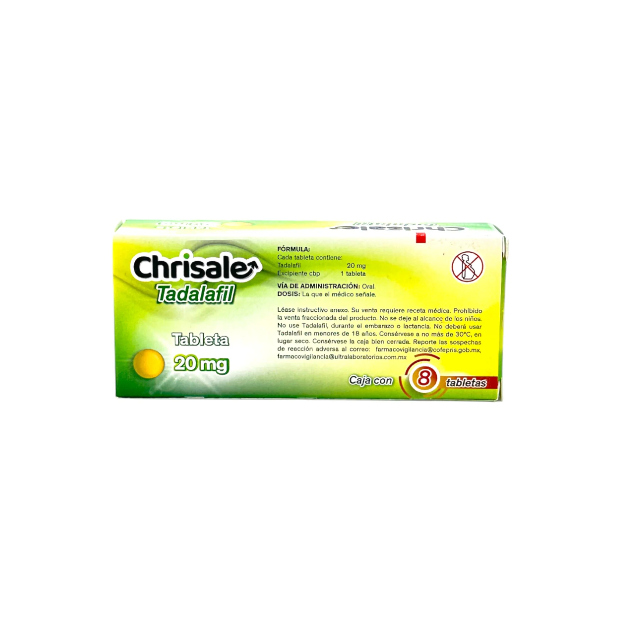 Chrisale Tadalafil 20 mg, 8 tabletas - Image 4
