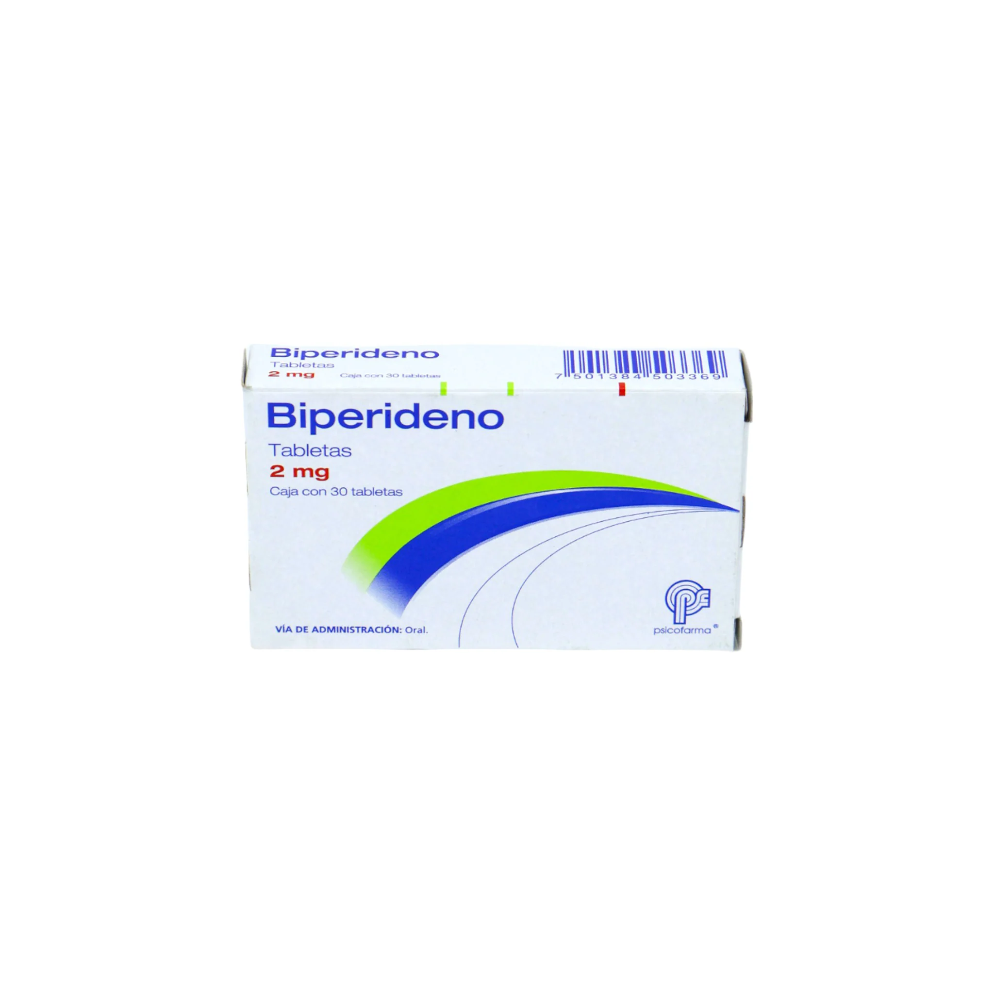 Clorhidrato de Biperideno de 2mg Caja C/30 - Image 3