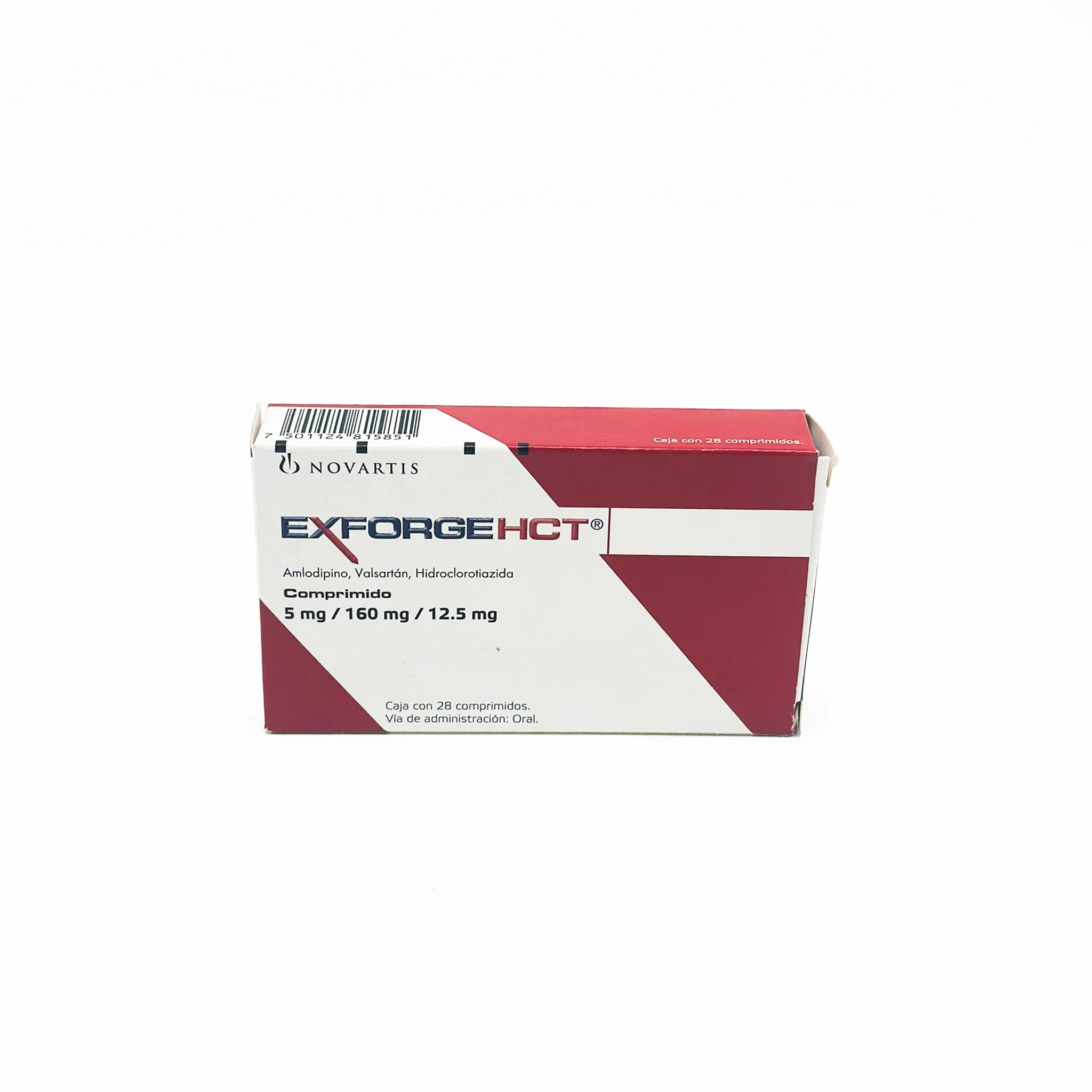 Exforgehct 5 mg / 160 mg/ 12.5 mg Caja con 28 Comprimidos - Image 3