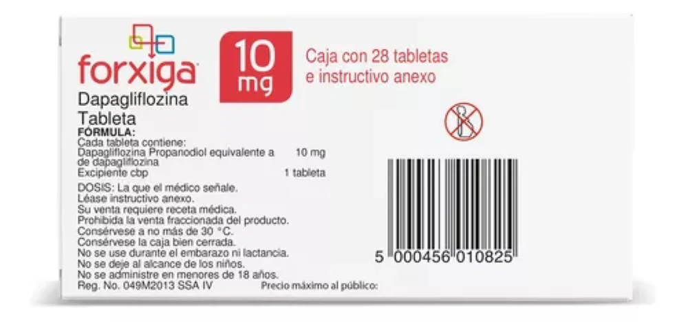 Forxiga Dapagliflozina 10mg Caja C/28 Paquete de 3 - Image 3