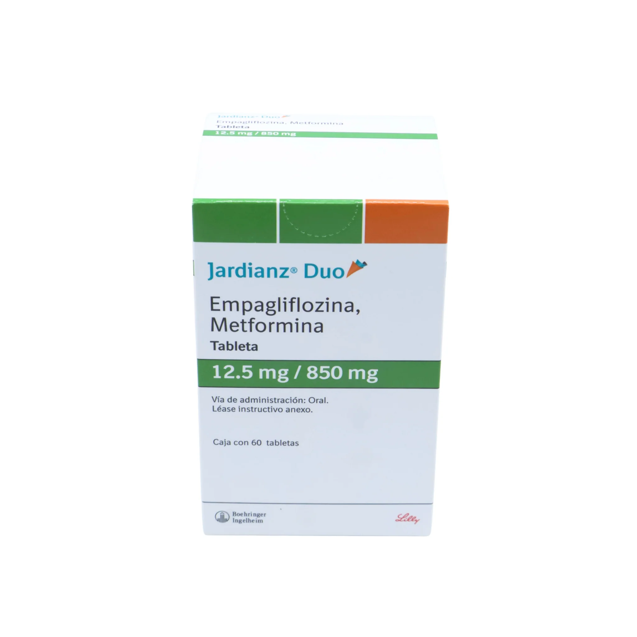 Jardianz Duo Empagliflozina / Metformina 12.5 mg / 850 mg, Caja con 60 tabletas - Image 3