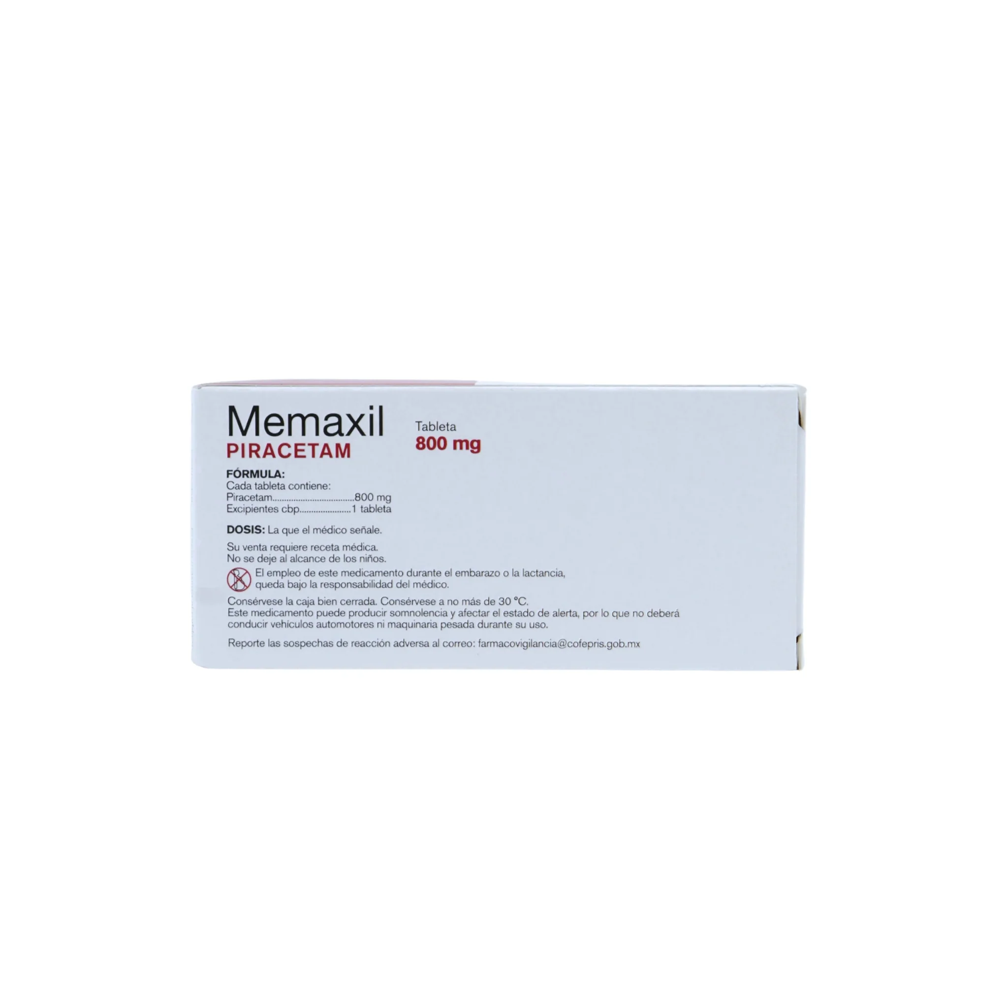 Memaxil Piracetam de 800mg Caja C/30 - Image 4