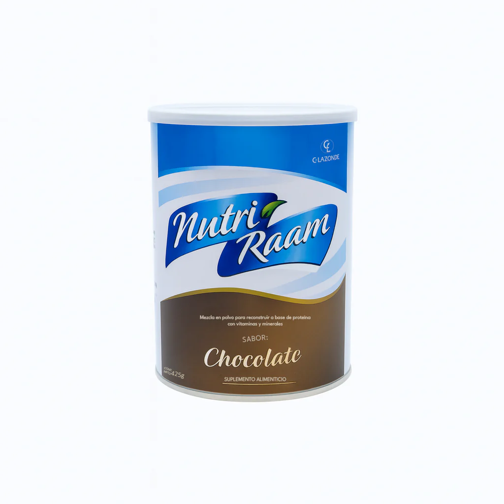 Proteína de Chocolate Nutri Raam – Suplemento Alimenticio con Vitaminas y Minerales | 425 g - Image 4