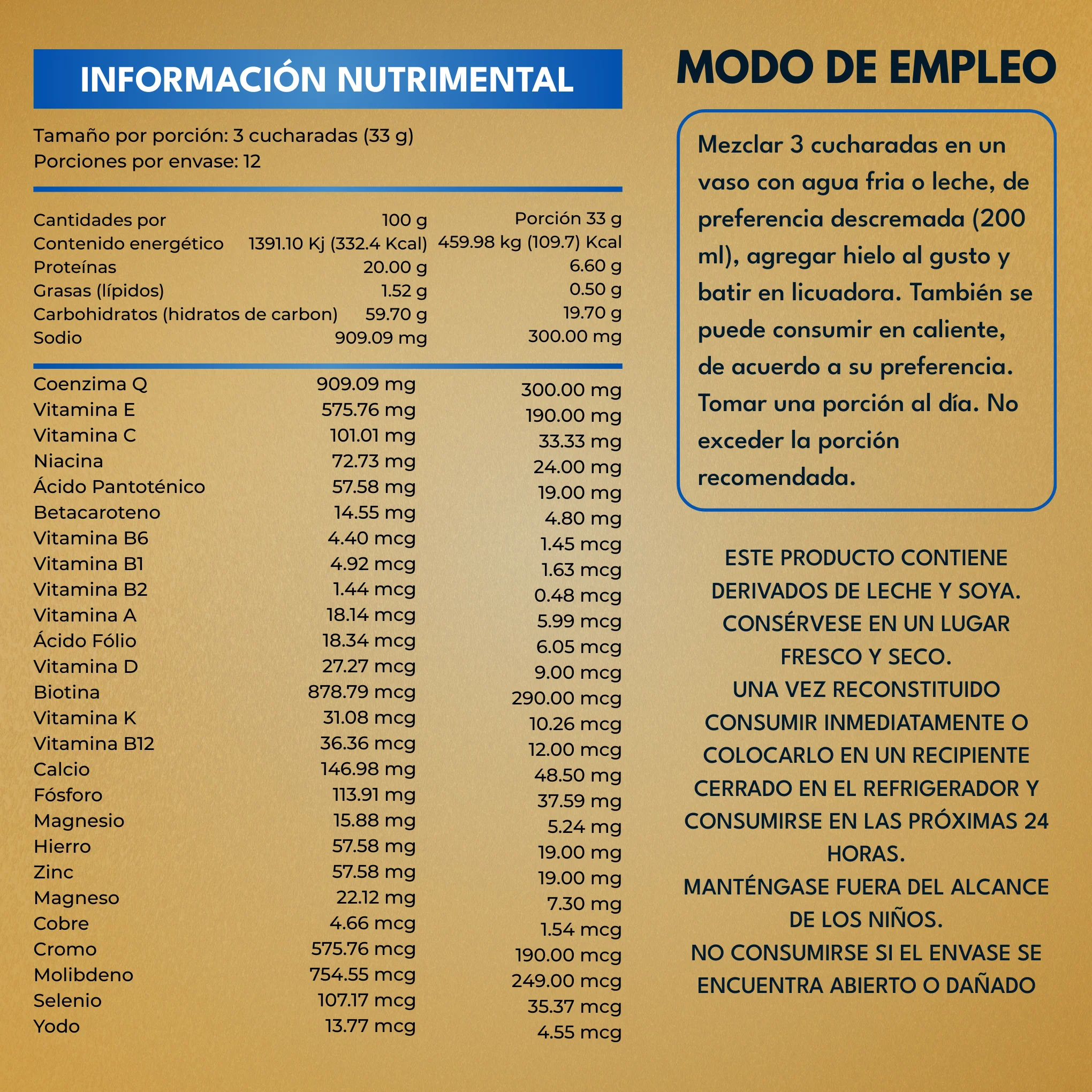 Proteína de Vainilla Nutri Raam – Suplemento Alimenticio con Vitaminas y Minerales | 425 g - Image 3