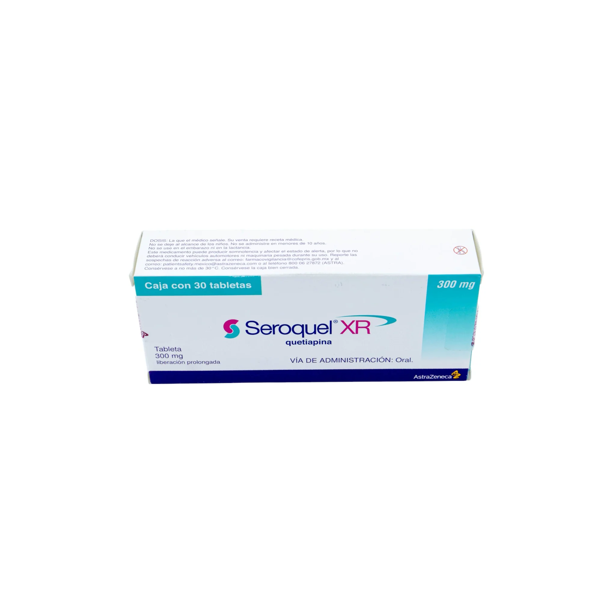 Seroquel XR Quetiapina 300 mg, 30 tabletas - Image 3