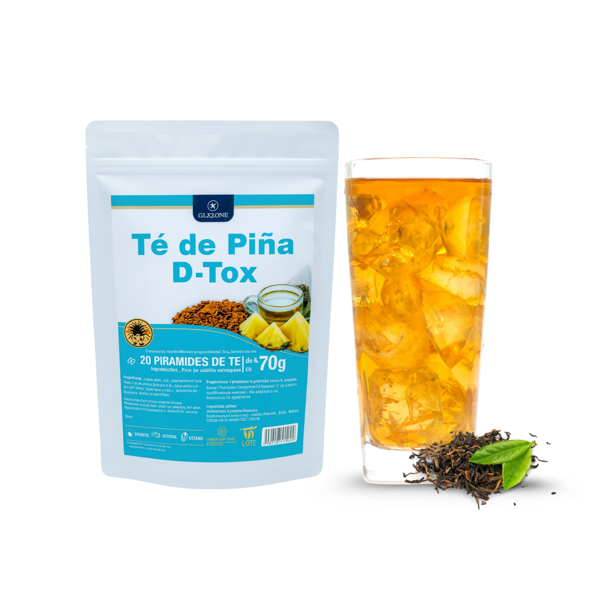 Té D-Tox Piña C-Lazonde – Con Linaza y Té Negro | 70 g - Image 3