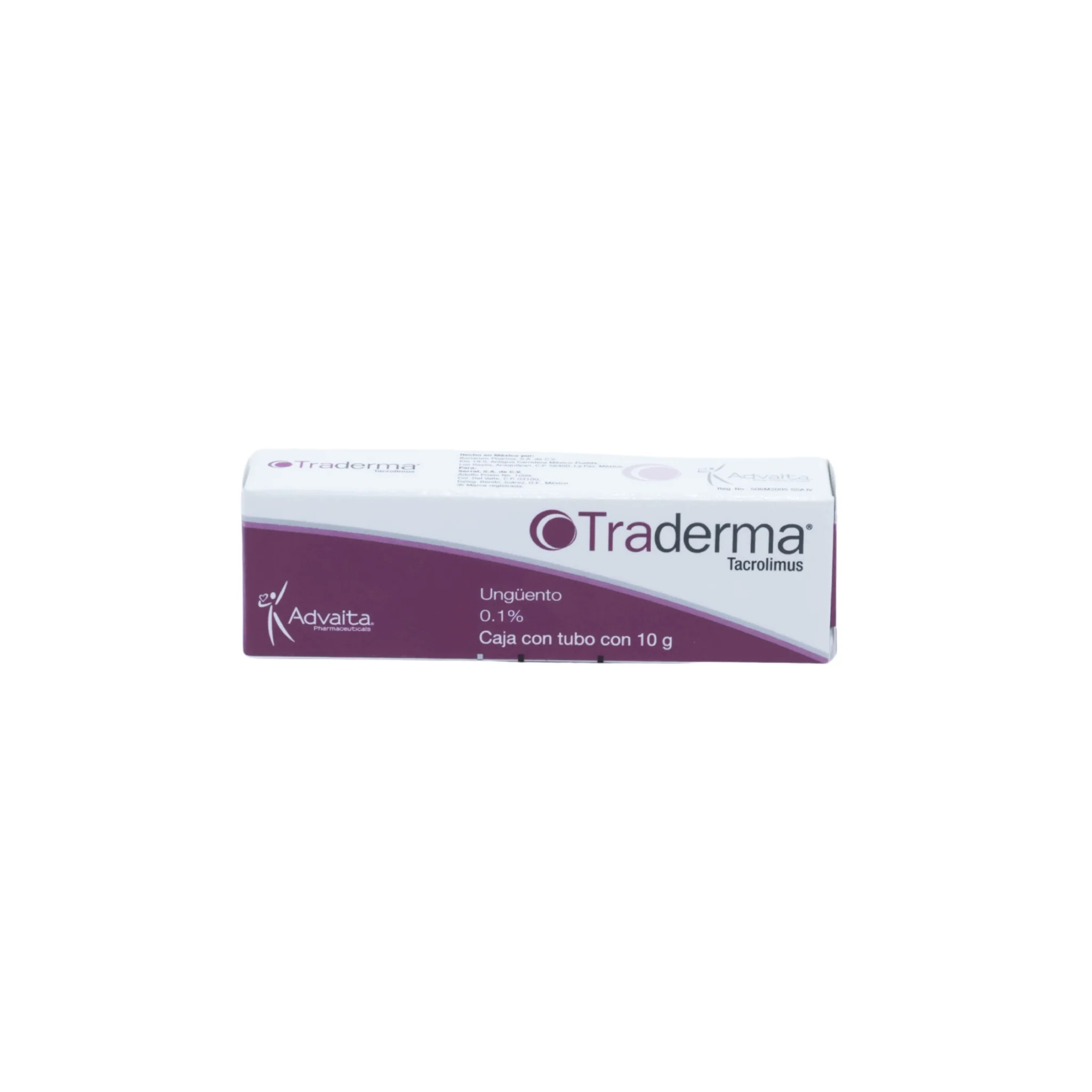 Traderma Tacrolimus Ungüento 0.1%, Caja con tubo con 10 g - Image 3