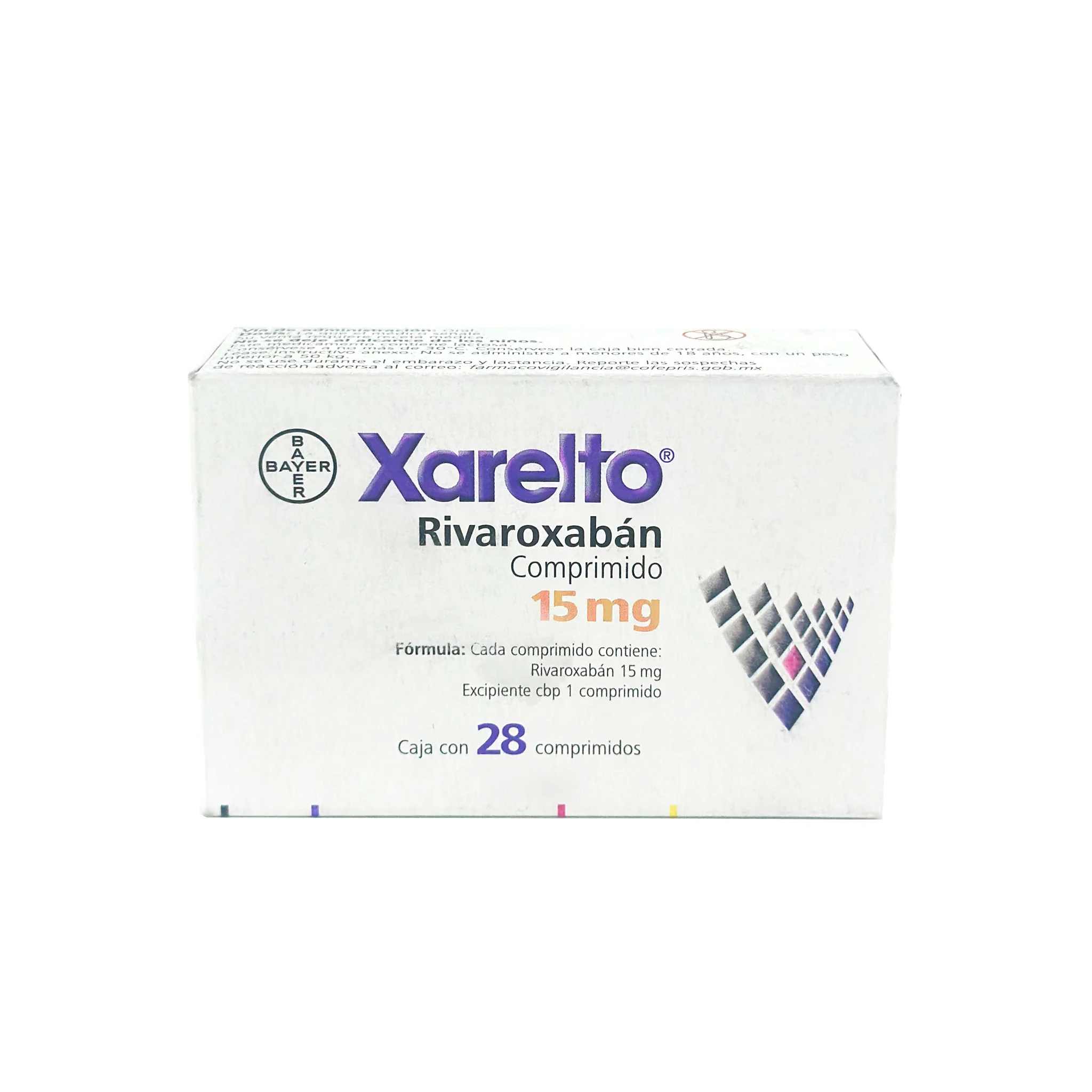 Xarelto 15 mg Caja C/ 28 comprimidos Rivaoxabán - Image 4
