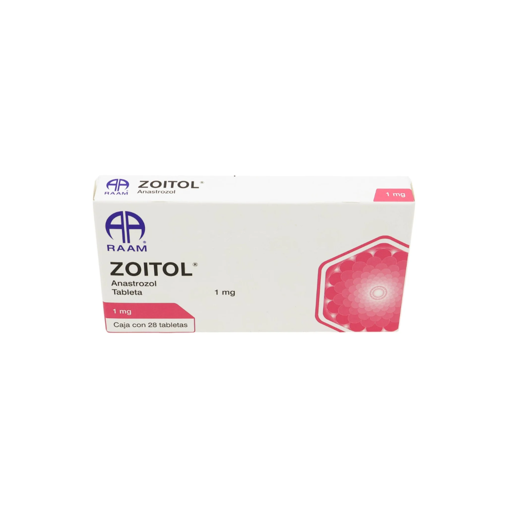 Zoitol Anastrozol de 1 mg, 28 Tabletas - Image 3